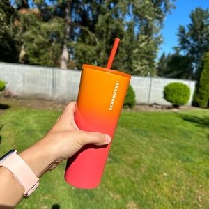 Starbucks Cup (Pink/Orange) - 24oz